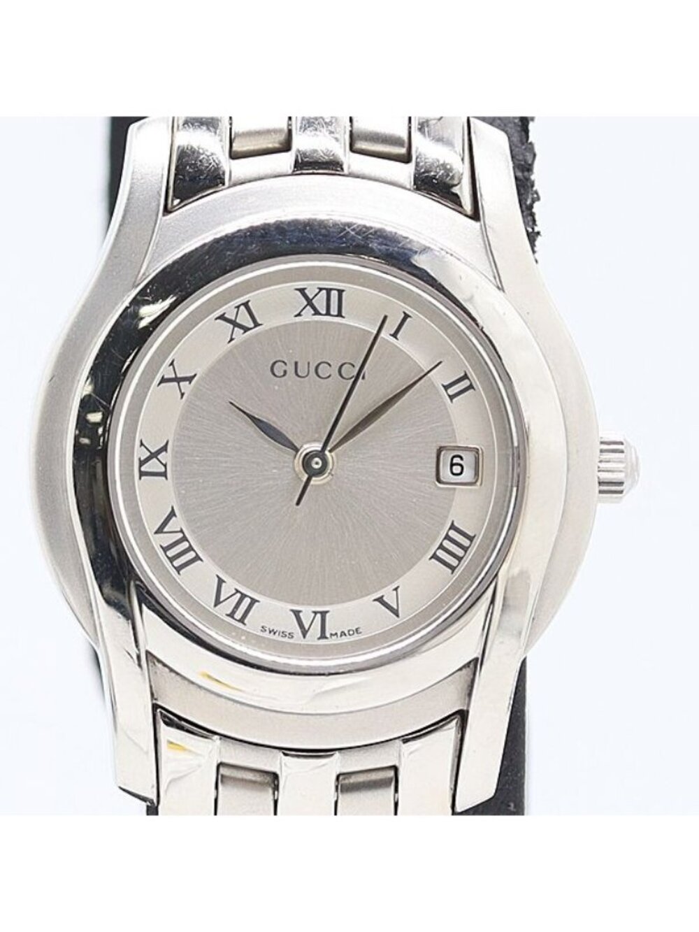 Gucci Date Silver Dial Watch